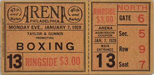 PHILLY BOXING HISTORY - George Godfrey Ring Record